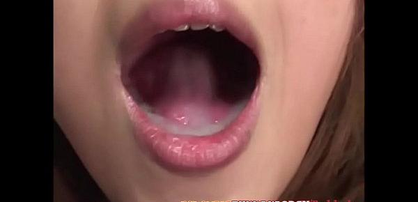  Japanese Maid uses her Mouth for cleaning - Japanese Bukkake Orgy